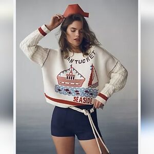 Anthropologie Maeve Nantucket New England Seaside NWOT Medium